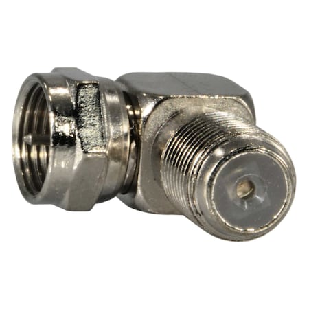 Midwest Fastener 3/8"-32 Right Angle Adaptor F-Type Connectors 2PK 930924